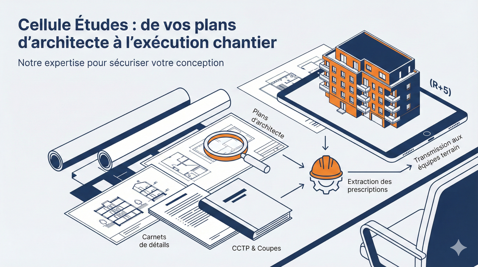 Exécution Second Œuvre — 11 corps d'états pour Architectes IDF