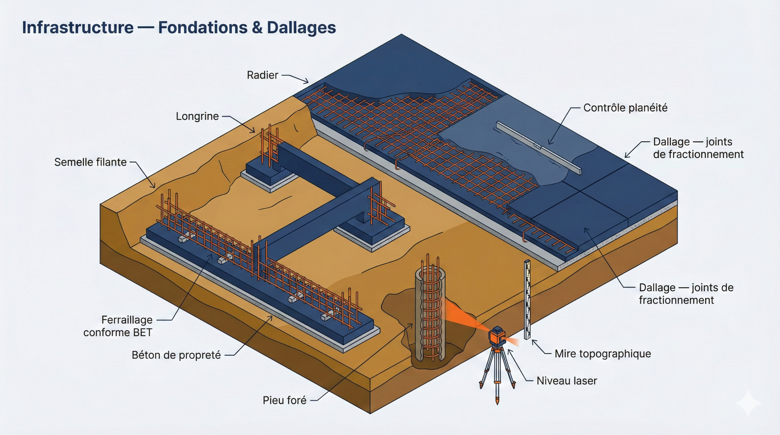 Exécution Infrastructure et Superstructure — Architectes IDF