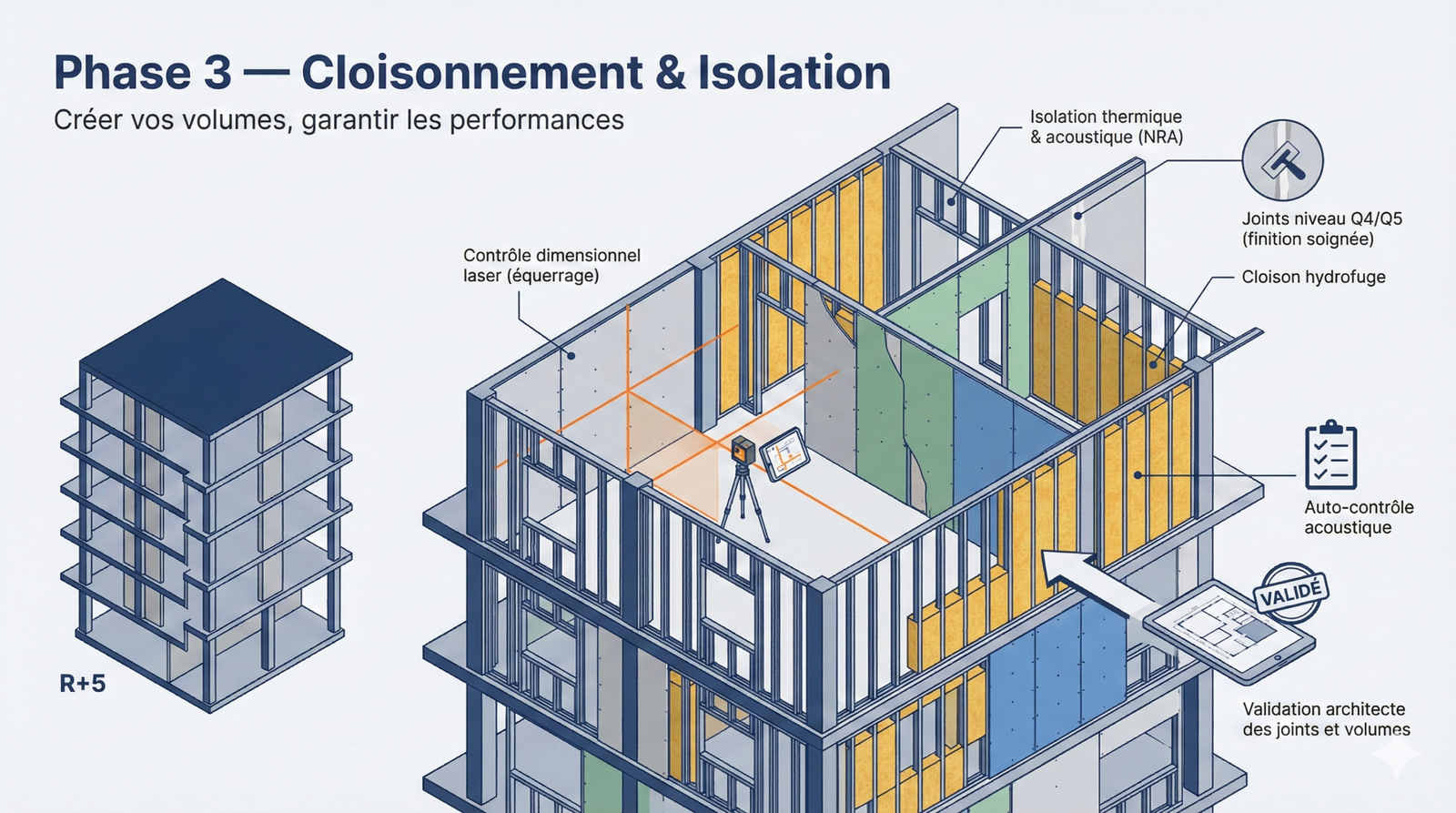 Cloisons isolation thermique acoustique