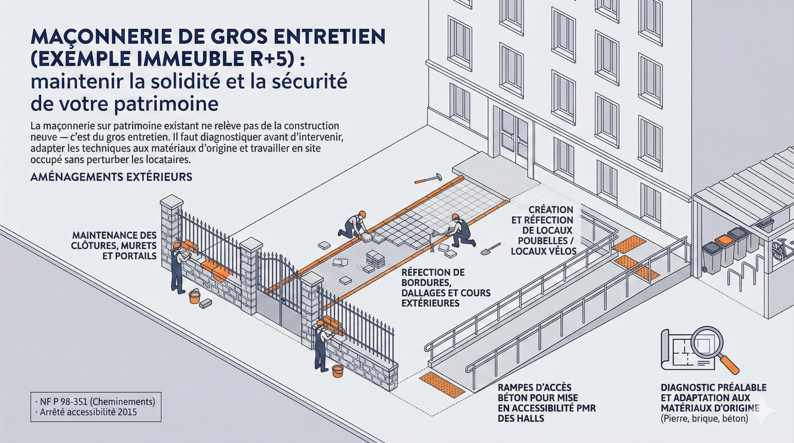 Rénovation aménagement extérieur résidences